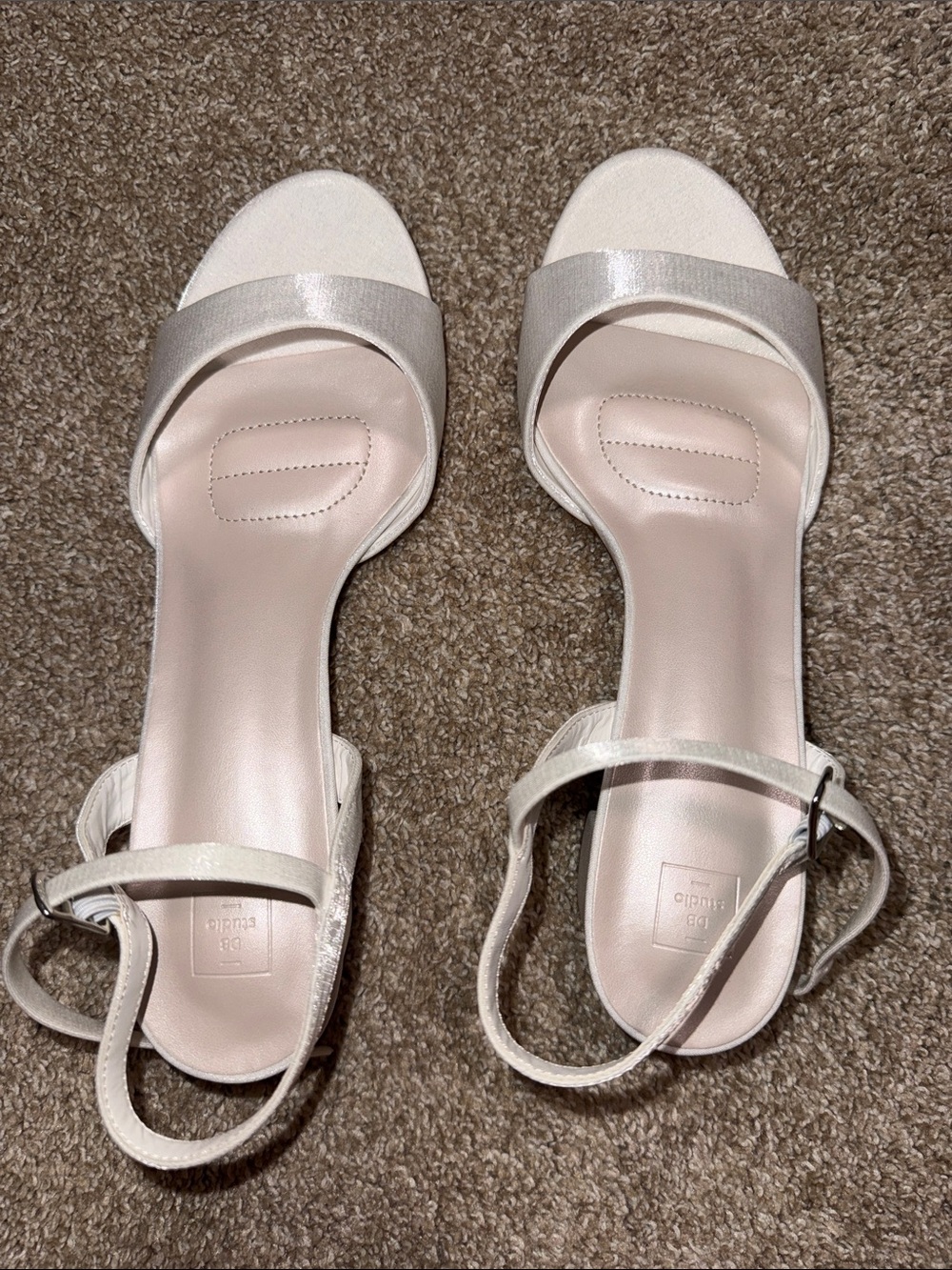 White short heels